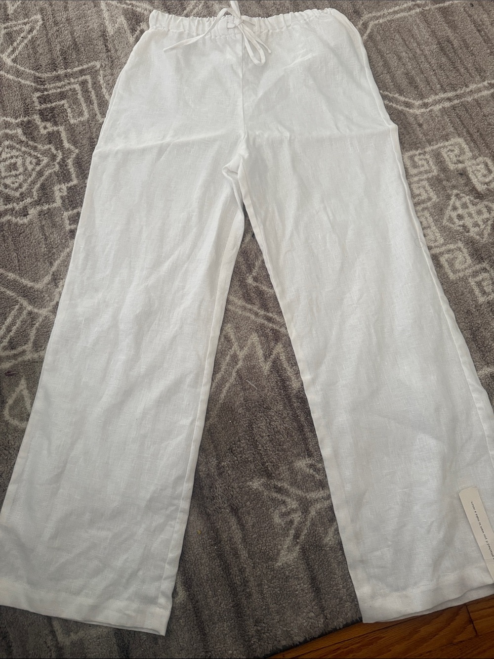 Reformation White Wide-Leg Trousers - High-Rise Minimal Size X-Small Petite New - Picture 5 of 11